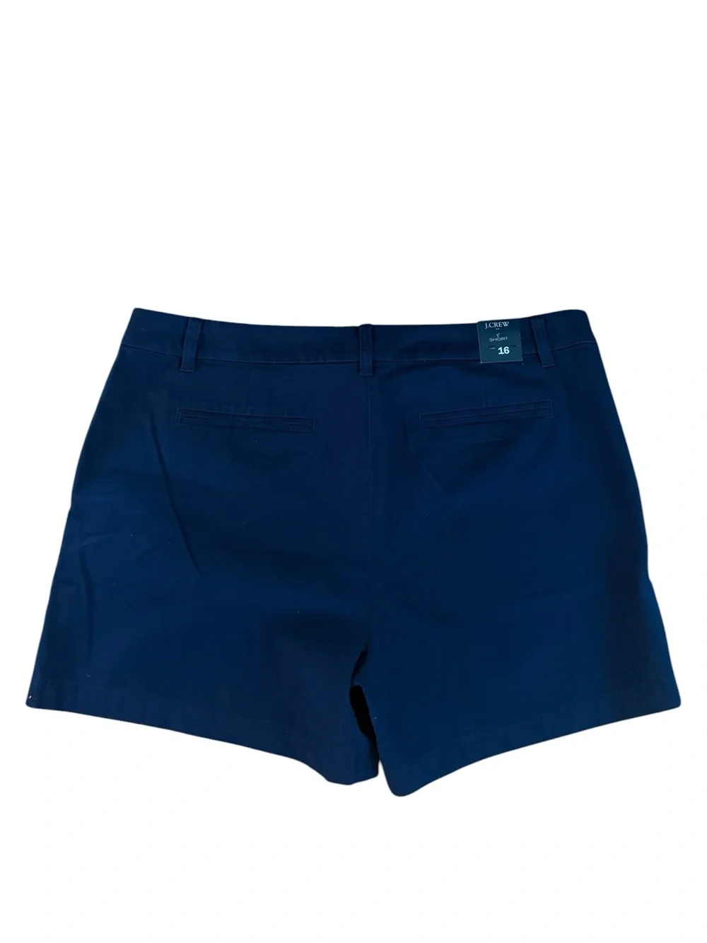 J. CREW 5” Classic Chino Shorts Navy Blue Size 16 NEW